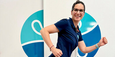 Bleibt immer in Bewegung: Sara Coucheman.