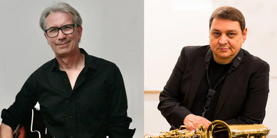Marco Harder (links) und Räto Sigrist (rechts) geben ein gemeinsames Konzert.