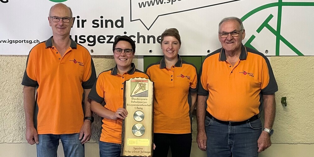 Die Sieger des Ostschweizer Armbrust Finale.