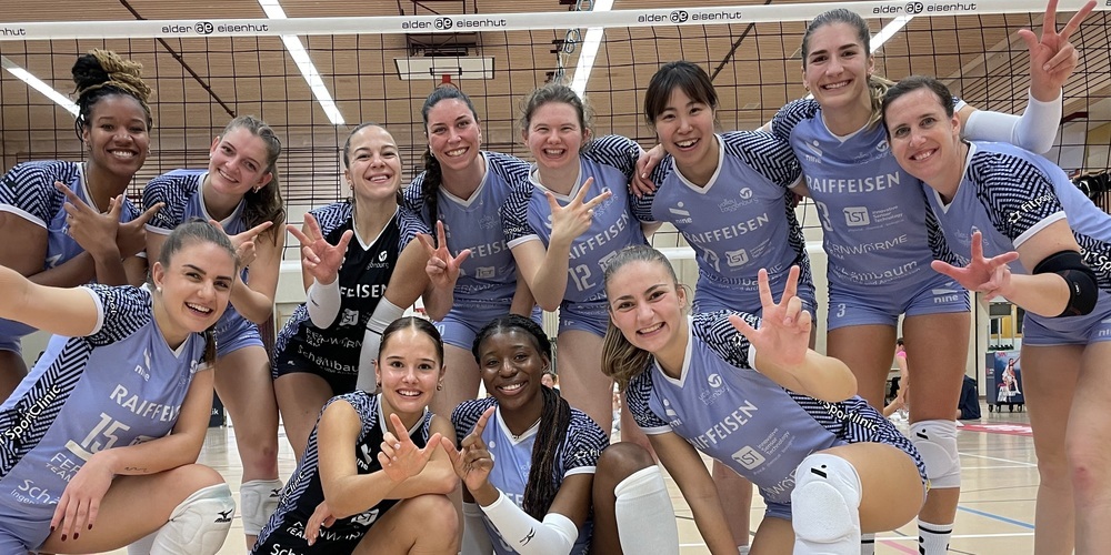 3:0 Sieg gegen Volley Academy Zürich: Grund zum Jubeln für das NLA-Team von Toggenburg.