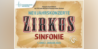 Plakatanzeige für die Konzerte.