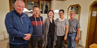 Von links nach rechts: Peter Müller, Fabian Herter, Cornelia Heule, Elisabeth Thurnheer und Hansruedi Köppel