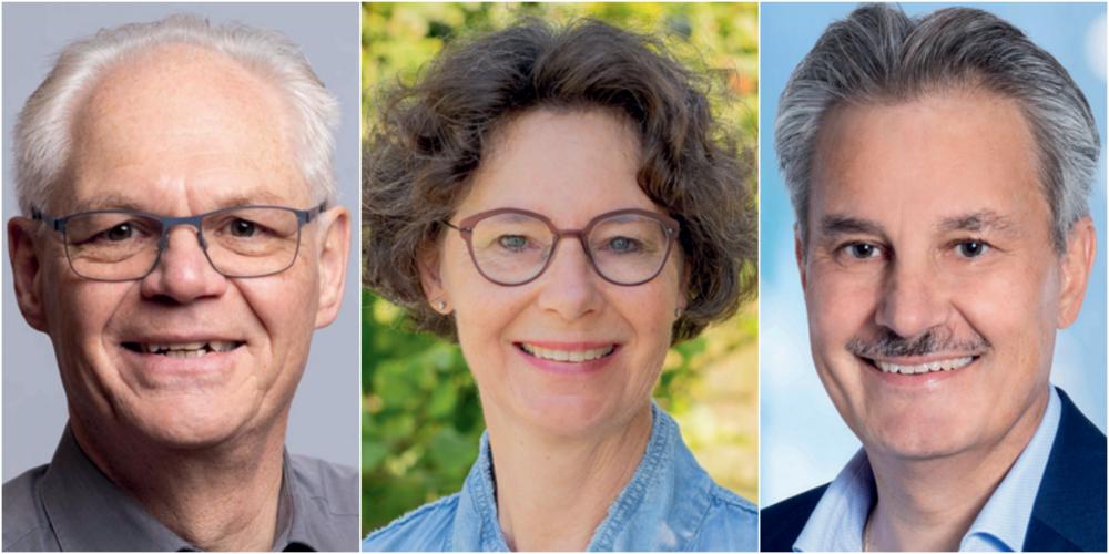 Hans Urs von Matt (Gemeinderat, SP), Claudia Weber (Parteilos) und Herbert Zahner (FD) kandidieren erneut.