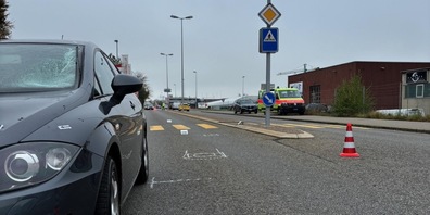 Unfallstelle auf der Zürcherstrasse in Volketswil.