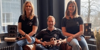 Das Holzhelden-Team: Ramona Frei, Matthias Frei, Marina Maurhofer