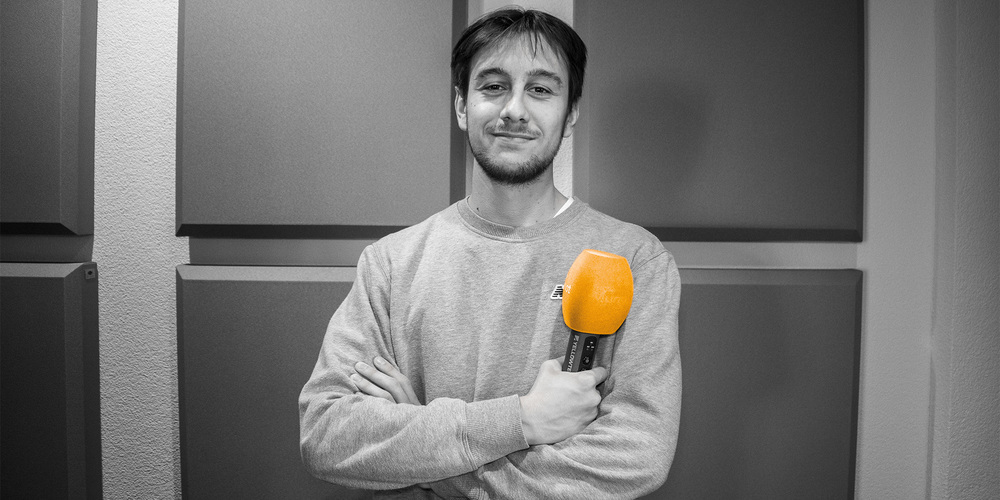 Loris Vetter ist der Baumeister der neuen Radio Munot-Homepage.