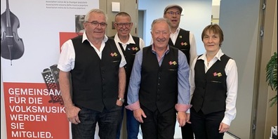 Der Vorstand des Verbandes der Schweizer Volksmusik.