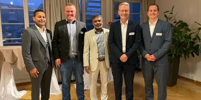 Kamal Ganesh, Stadtrat Andreas Müller, Selvan Mail, Marco Borer, Pascal Studer
