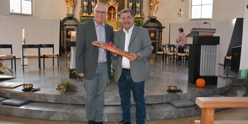 Begrüssung von Alex Arca als neuen Sakristan in Lütisburg