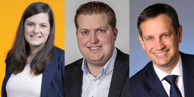 (Von links nach rechts): Franziska Steiner-Kaumann, Bernhard Zahner, Peter Hüppi.