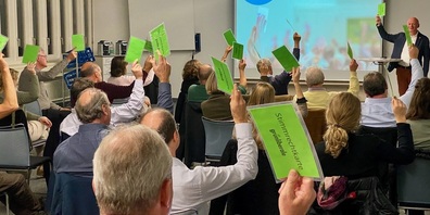 Die Mitglieder der GLP Thurgau stimmen ab.