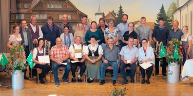 Das eine Gruppenbild der geehrten Milchwirtschaftsbetriebe aus dem Kanton St.Gallen.