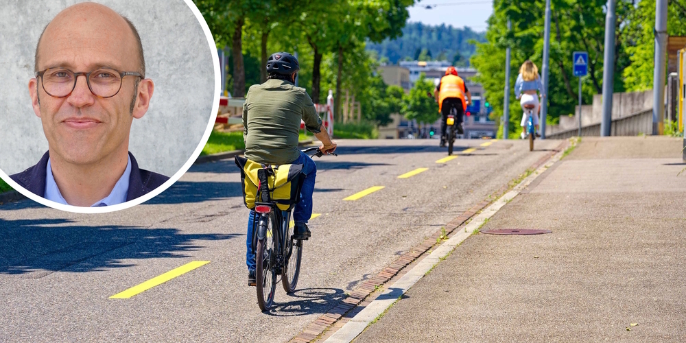 «Fast niemand ist gegen Velowege, aber es möchte auch niemand Platz dafür hergeben», sagt der Rapperswiler OST-Professor Carsten Hagedorn (l.).