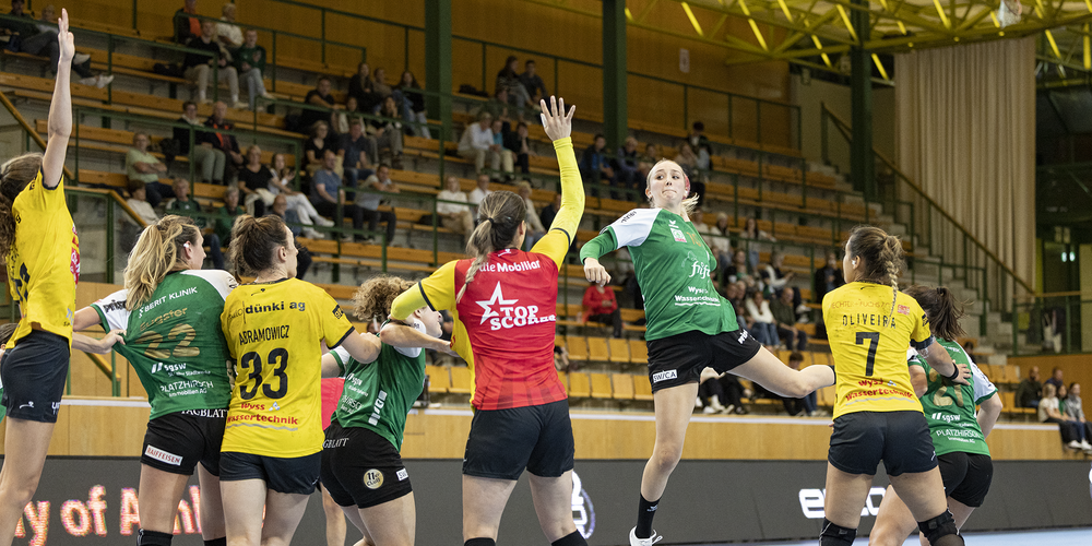 Malin Altherr, die ihre ersten beiden Spiele seit einer Verletzungspause gab, überzeugte vor allem am Sonntag mit sieben Toren.