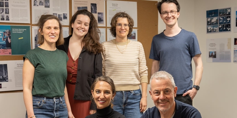 Das Saint-Gall-Team: Nicole Tannheimer, Lynn Rissi, Marion Loher und Marc Hanimann (hinten) mit Alessia Pagani und Urs Bucher