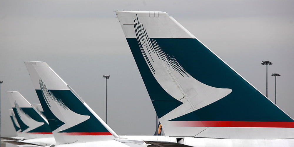 Hongkong will Fluggesellschaft Cathay Pacific mit Milliarden retten. (Archiv)