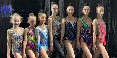 Das Team des RLZ RG Ost St.Gallen (v.l.n.r.): Malin Langenegger, Marilena Nikaj (RG Berneck), Tenzin Wargorsarg, Mia Engel, Lea Schefer (RG Berneck), Florentine Bentz, Sara Figueira