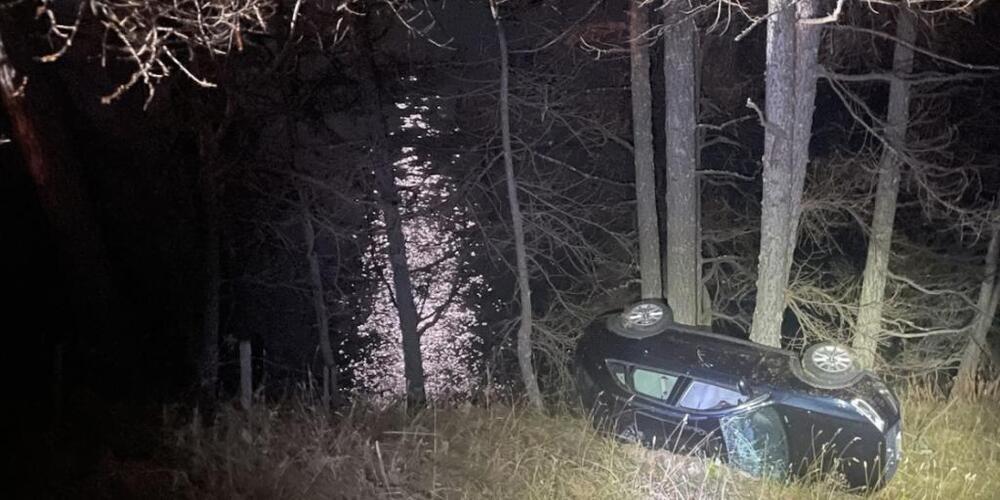 Das Fahrzeug kam kurz vor dem Silsersee zum Stillstand.
