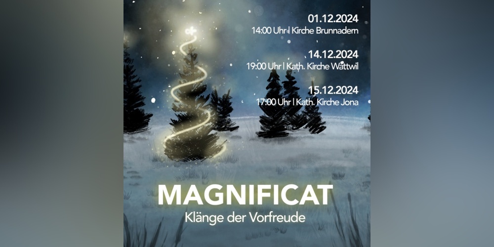 Flyer für Chorkonzert.
