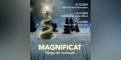 Flyer für Chorkonzert.