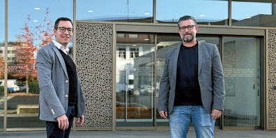 Yves Beutler (links) und Philipp Herzog: Die zwei neuen Mitglieder des Uzwiler Gemeinderates werden ihr Mandat am 1. Januar 2025 antreten.