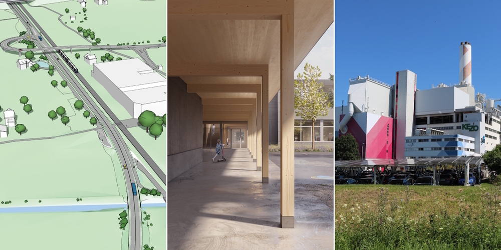 Die Grünliberalen Linth empfehlen die A15-Gaster (l.) zur Ablehnung, den Ausbau der Schule Weiden und den KEZO-Planungskredit (r.) aber zur Annahme.