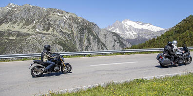 Der Oberalppass ist bei Motorradfahrern beliebt. (Archivaufnahme)