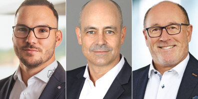 Von links: Marcel Steiert, Jon Turnes und Marcel Manser