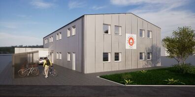 So soll das neue Trainingsgebäude dereinst aussehen. (Visualisierung)