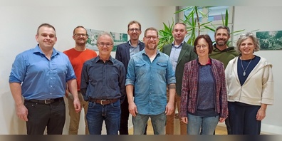 V.l.n.r.: Martin Kurmann, Urs Heuberger, Josef Meier, Roman Habrik, Jacques Breitenmoser, Pascal Nägeli, Dominique Dupont, Silvan Holenstein, Yvonne Tinner.