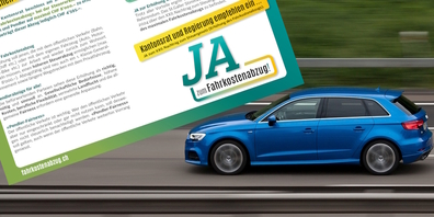 Laut Flyer des Ja-Komitees empfehle die St.Galler Regierung ein Ja zur Erhöhung des Pendlerabzugs. Das stimme nicht, erklärt Referendumsallianz.