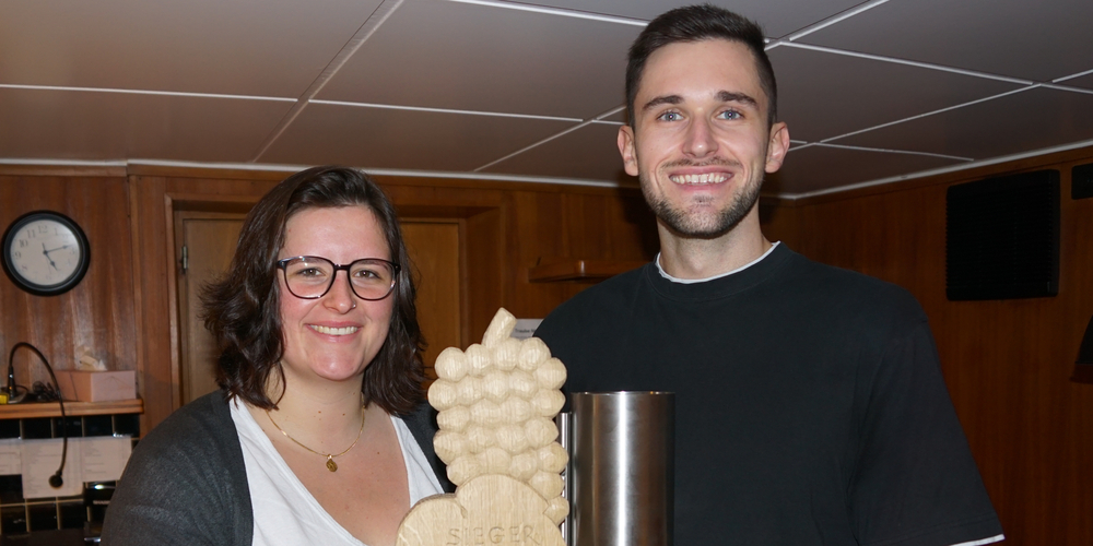 Corina Grüninger und Joel Schönbeck freuen sich auf die Stubete Gäng am 18. Juli 2025 am Pokalturnier.
