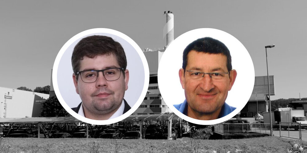 Philipp Casutt (links), Präsident der FDP Bezirk Hinwil, und Erich Birrer, Präsident der SP Bezirk Hinwil, äussern sich zum KEZO-Projektierungskredit.