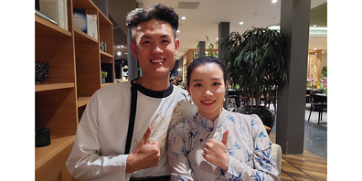 Wang Zhenlan (aka. Larry) und Lin Zhang traten in Pfäffikon auf.