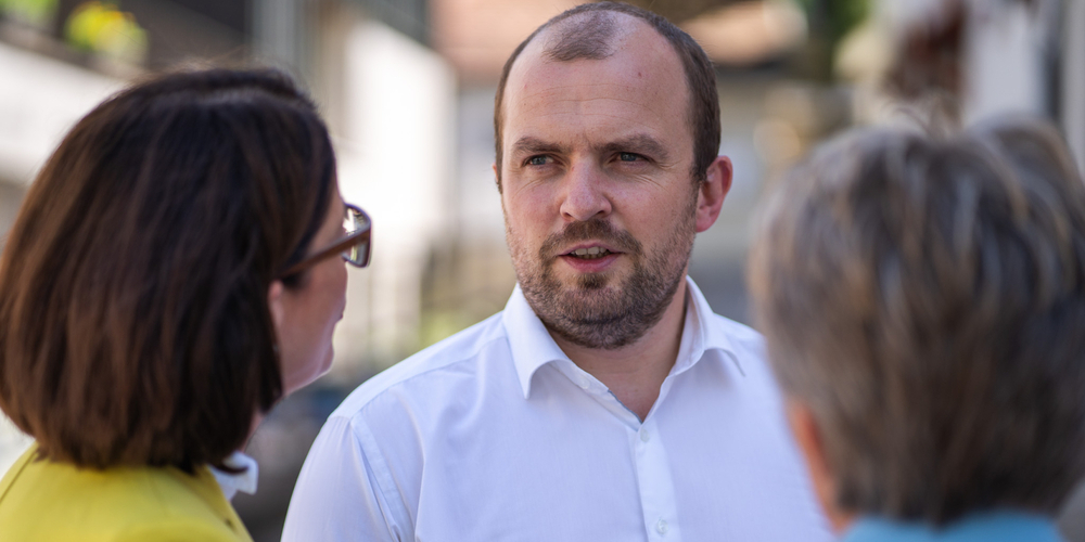 Parteipräsident Oskar Seger