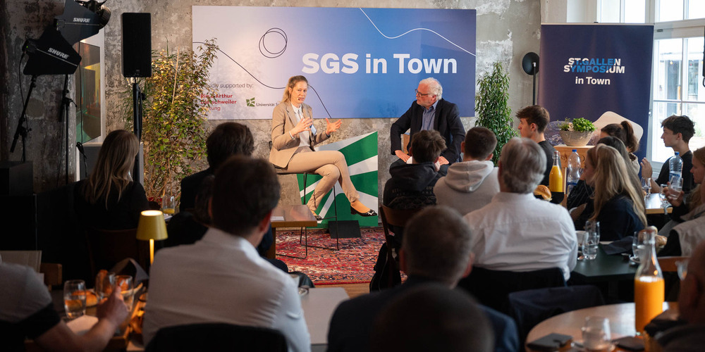Mit «St.Gallen Symposium in Town» werden die Diskussionen auch öffentlich in der Stadt geführt