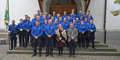 Der Polizei-Korps hat am Mittwoch Zuwachs bekommen.
