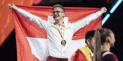 Florian Baumgartner, Gold in der Kategorie Elektroniker.