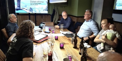 Die Mitglieder der GLP Bezirk Kreuzlingen diskutierten am Strategie-Workshop.