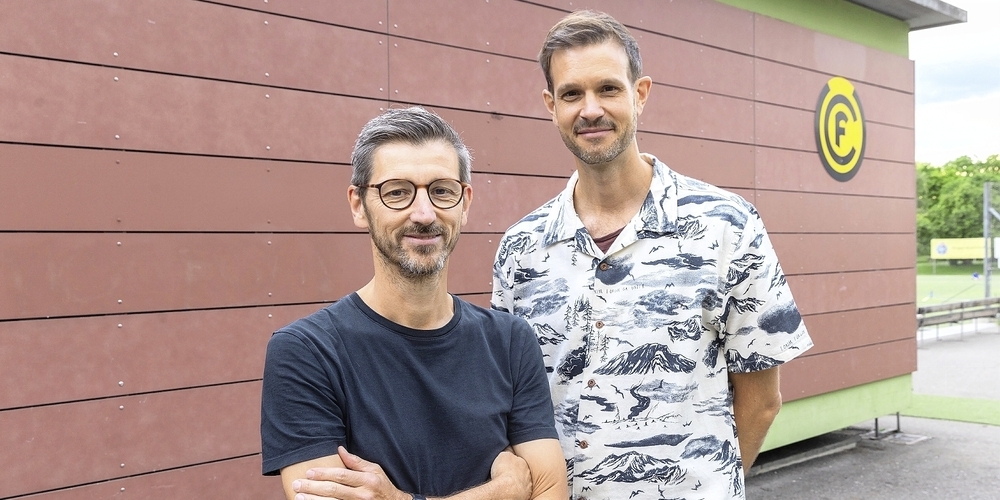 Simon Wyss (l.) und Reto Lohrer, die Co-Präsidenten des FC Unterstrass.