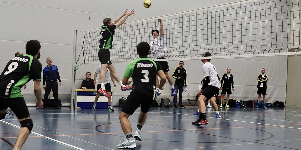 Am Montagabend gibt es Volleyball in der Blattacker-Halle (Archivbild)