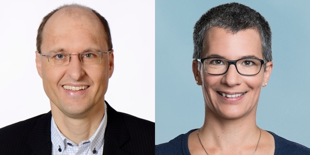 Ralph Dudler (links) tritt nach 16 Jahren als GPK-Mitglied nicht zur Wiederwahl an. Die Schulrätin Daniela Meyer tritt ebenfalls zurück, da sie sich beruflich und privat neu orientieren will.