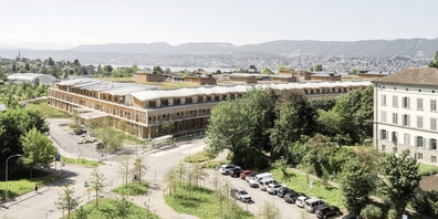 Der eigentliche Kinderspital-Neubau ist bewusst einladend natürlich und mit viel Holz konzipiert. Das soll den Kindern die Angst nehmen.