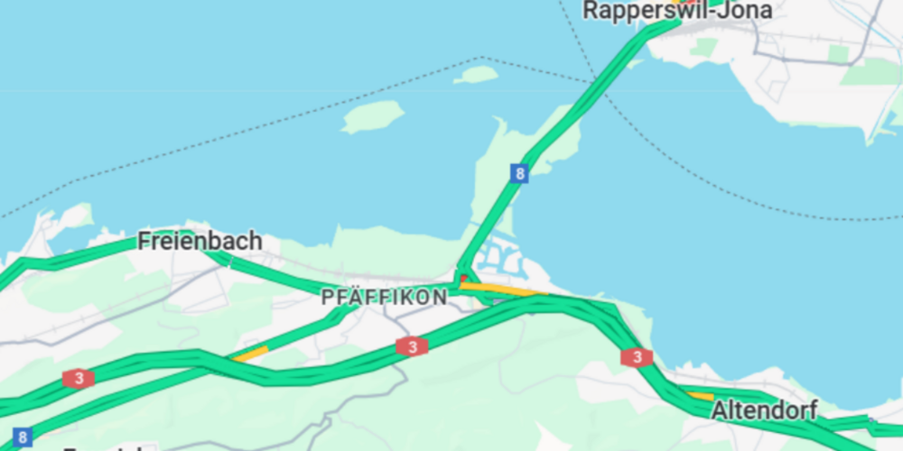 Die infolge der Rampensperrungen notwendigen Umleitungen für den Verkehr werden signalisiert.