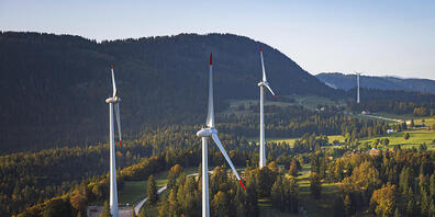 Im Kanton Zürich sollen dutzende Windkraftanlagen gebaut werden. Noch steht nicht fest, welche Mitspracherechte die Standortgemeinden dabei haben werden. (Symbolbild)
