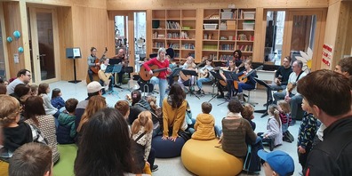 Am Infotag werden die vielen verschiedenen Musikinstrumente vorgestellt.