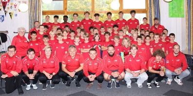 Die Mannschaft der Junioren war im Trainingslager gut aufgestellt.