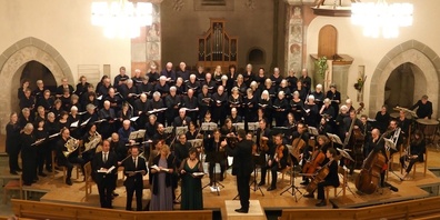 Abschlusskonzert der Chorwoche Zürcher Oberland 2024 mit Chor, Orchester und Solisten.