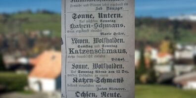 Vor hundert Jahren gehörte der herbstliche Katzenschmaus in vielen Restaurants im Appenzellerland, Rheintal und der weiteren Ostschweiz zum selbstverständlichen Angebot.
