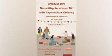 Die neuen hellen Räume werden gerne gezeigt. (Einladungsflyer)